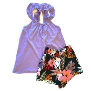 Girls 6-7 Two-Piece Tank Shorts Set